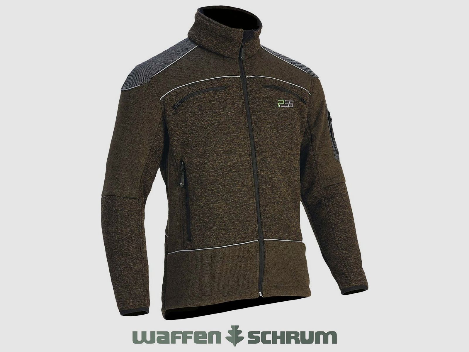 Faserstrickjacke X-treme Grün Melange