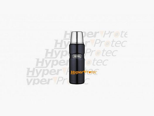 Dark Blue King Thermos in stainless steel - capacity 0.47 liters