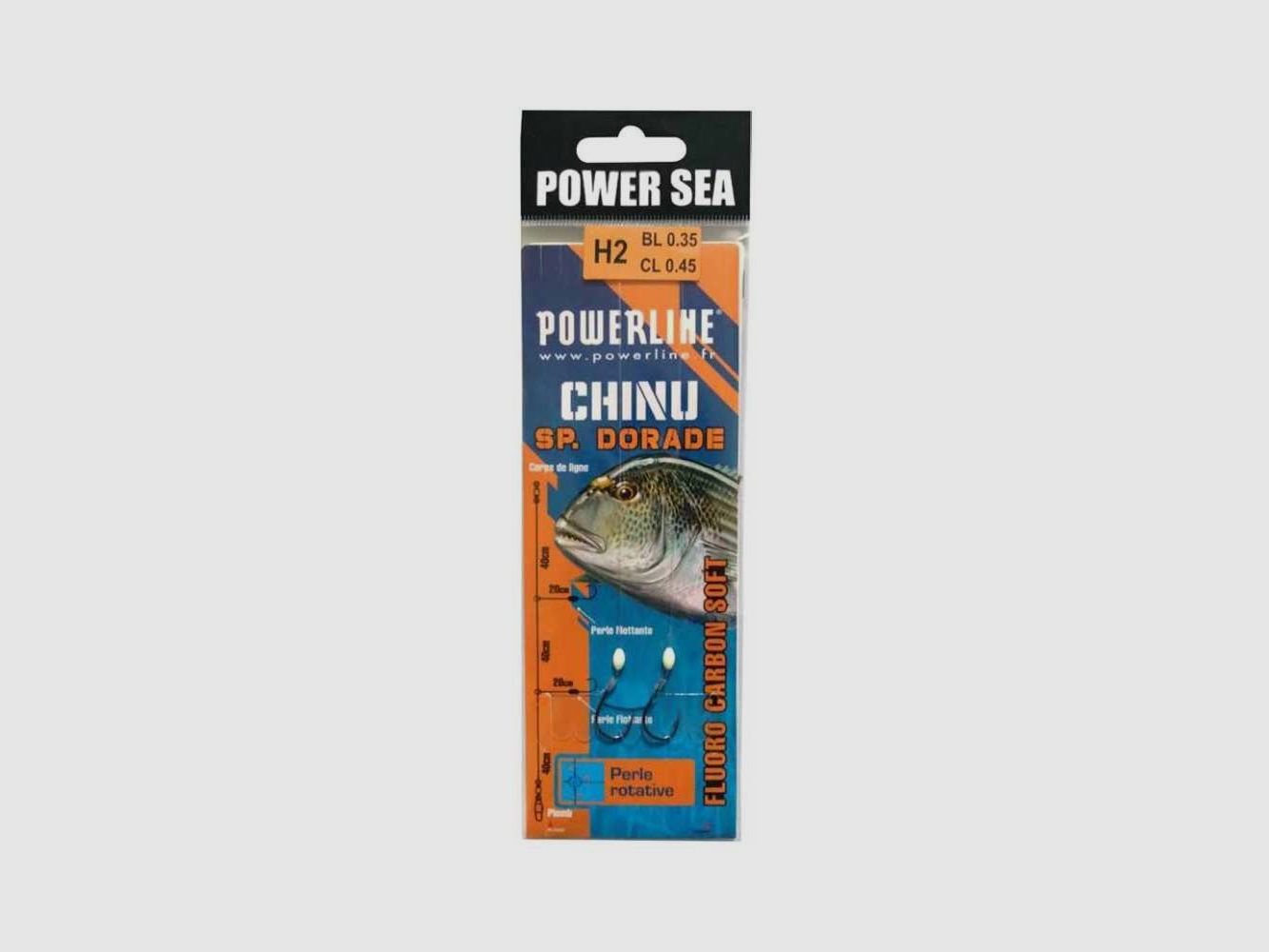 Montage Bas de Ligne Powerline Perle Haken Nr. 6