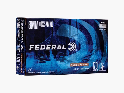 Federal Ammunition 8×57 IS Power Shok Tlm 11.0g/170grs.