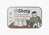 Mr. Shoty Vlakke Diabolos 5,5 mm (.22) Vlakke kop, 1,00 g, 225 stuks, blik