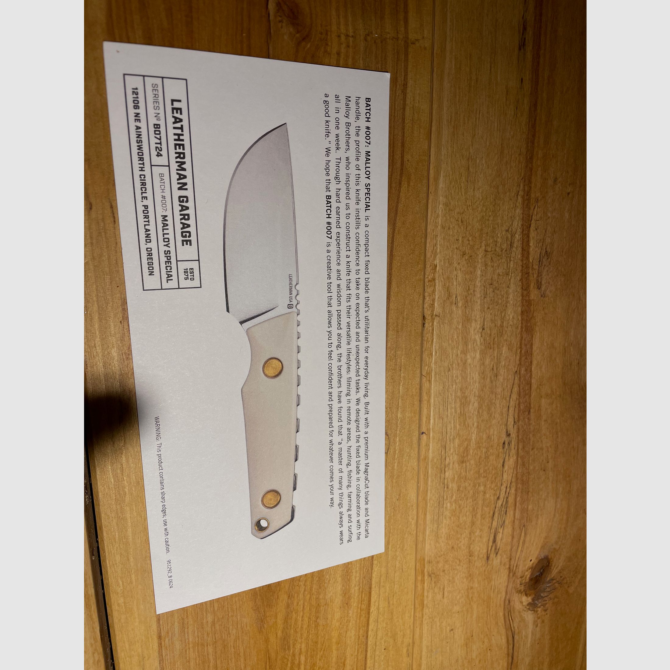 Leatherman Garage Batch #007 Malloy Edition Messer | Sehr guter Zustand, Bild 8 von 15
