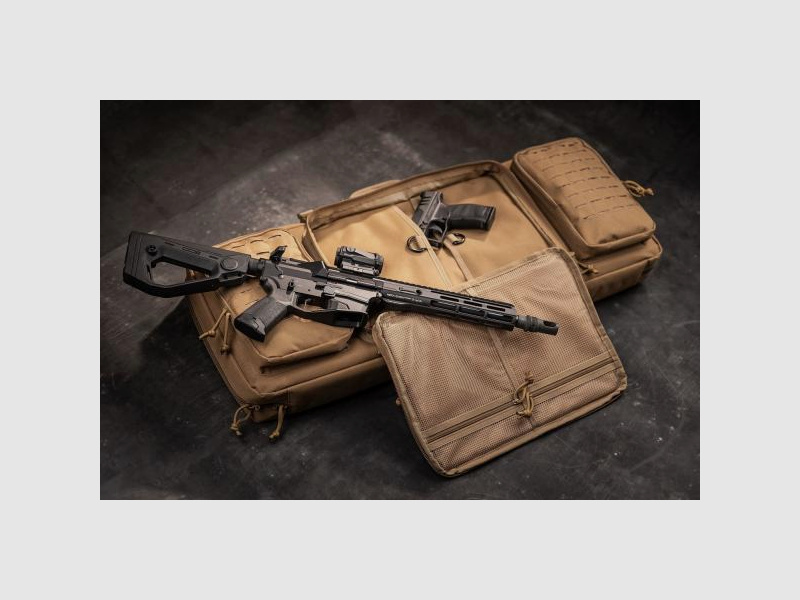 HERA-Arms Futteral f. Langwaffe TACTICAL RIFLE BAG SHORT black 80cm innen m. Außentaschen