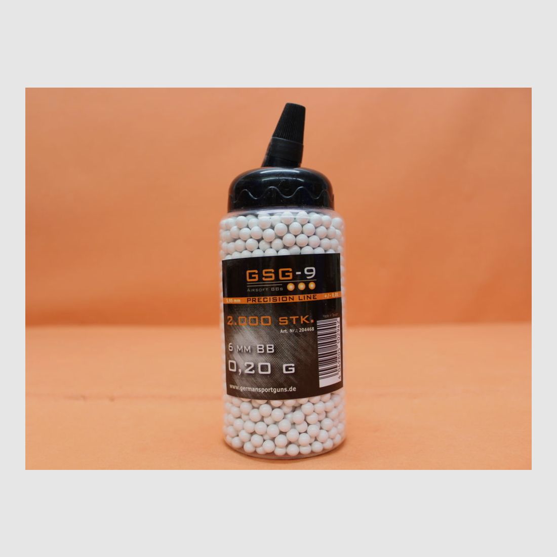 GSG German Sport Guns GSG-9 Precision Line 6mmBB 0.20g white (204468) packaging unit 2000 pieces (bottle)