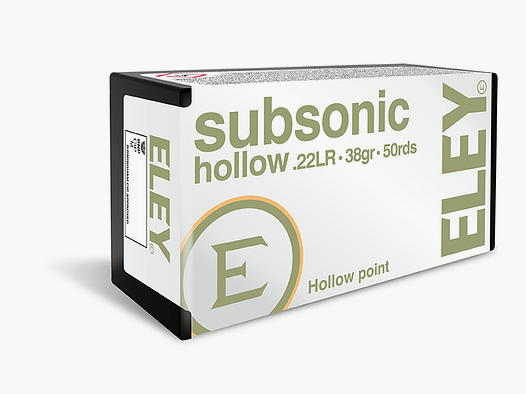 22lr ELEY subsonic hollow