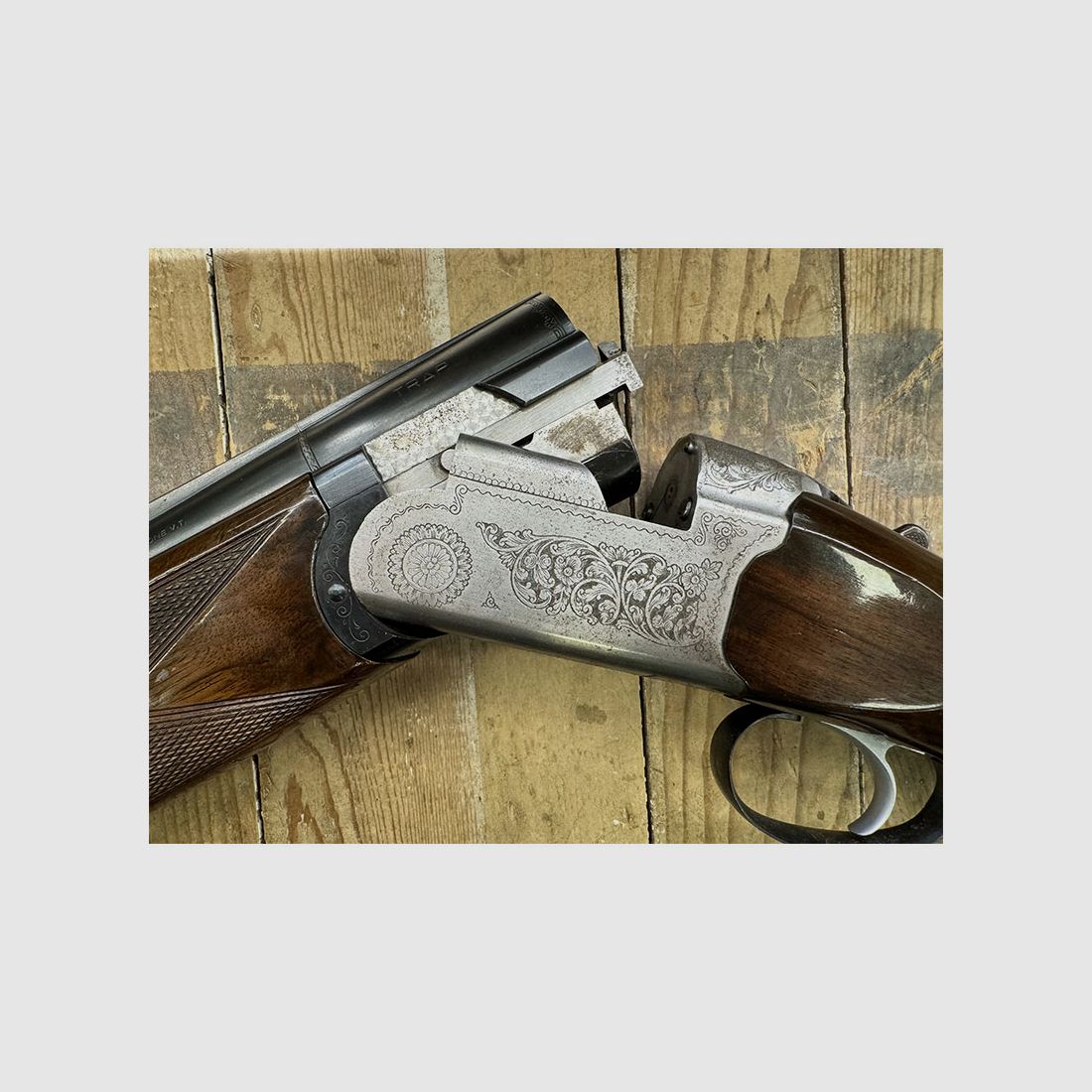 GEBRUIKT – BOKDOPPELFLINTE – BERETTA S 58 s kal. 12, afbeelding 8 van 8