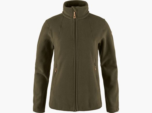 Chaqueta de forro polar FJÄLLRÄVEN Stina para mujer Verde Oliva Oscuro