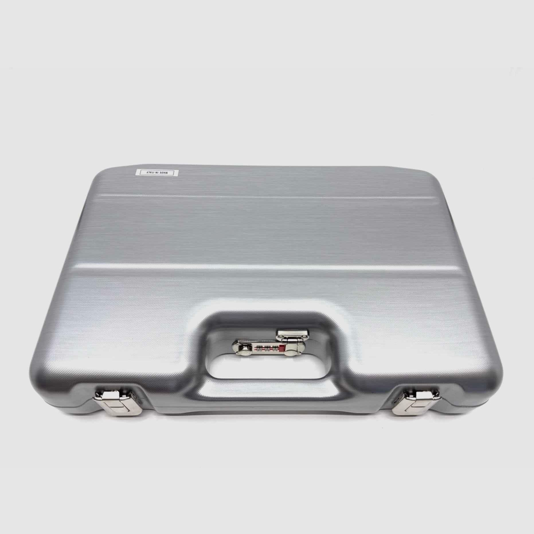 Negrini Lusso 2023UL Pistolenkoffer Aluminium mit Zahlenschloss rot 358x230x65mm, Bild 2 von 4