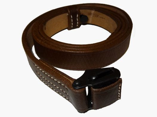 Sangle en cuir pour pistolet-mitrailleur MP38 / MP40, reproduction fidèle à l'original