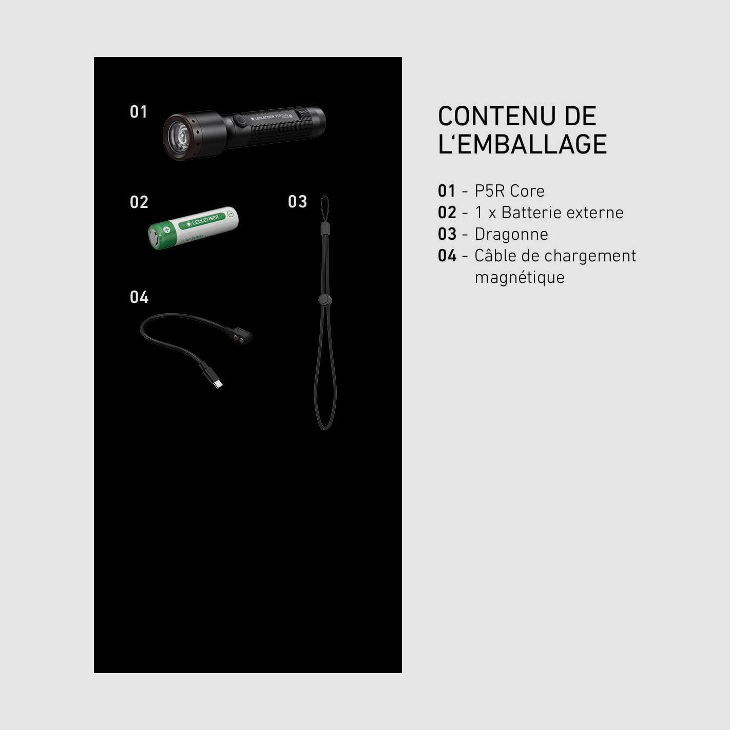 LEDLENSER P5R Core 500 Lumen Lampe, Bild 9 von 9