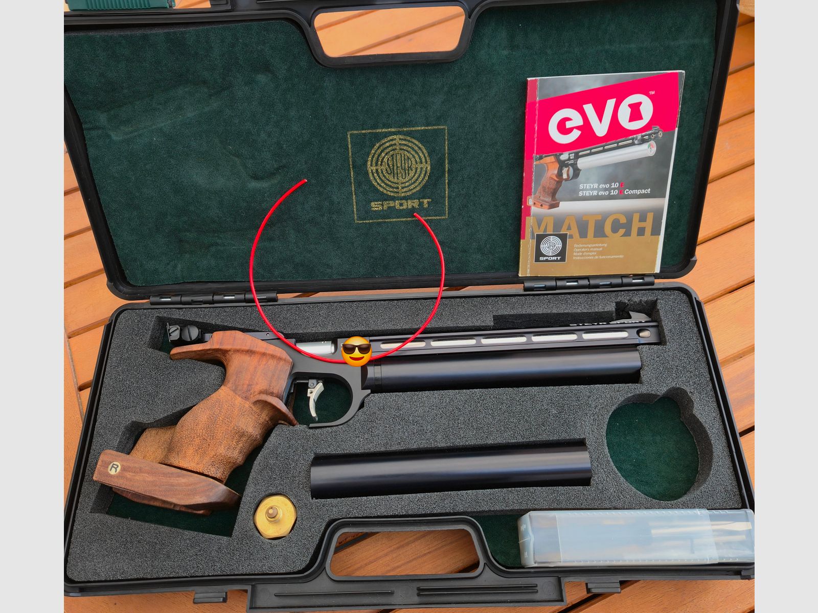 Match Luftpistole STEYR EVO 10 E like new, TÜV 2036, immagine 1 di 7
