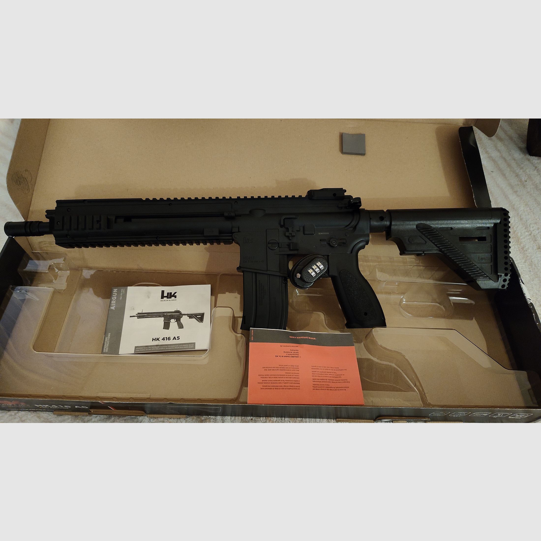 Heckler&Koch HK416 A5 CO2 Kal. 4,5 mm Stahl BB inklusive Zubehör