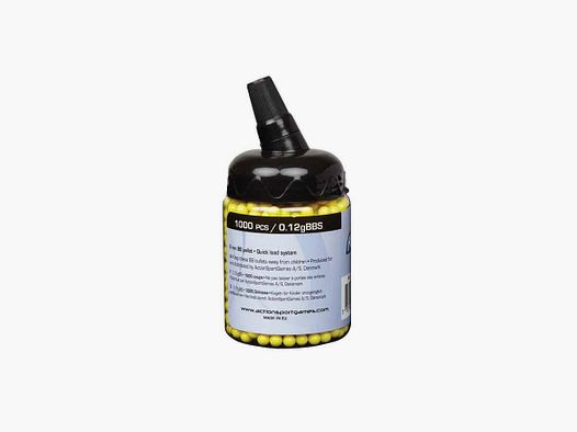 ASG 6mm BBs Yellow 0.12 g 1,000 pieces