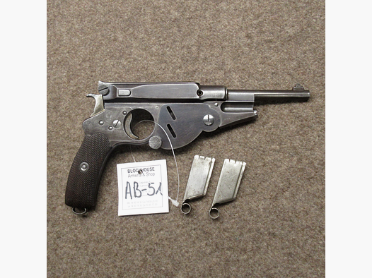 AB-51 BERGMANN Pistole Mod. 1896 No. 3 Kal. 6.5mm Bergmann