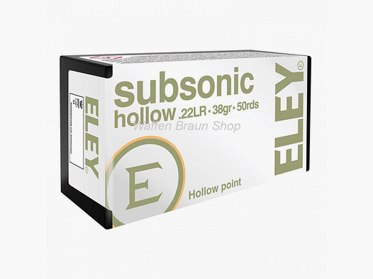 ELEY SUBS.HOHLSP.X-TRA+ .22lr 50 Stück