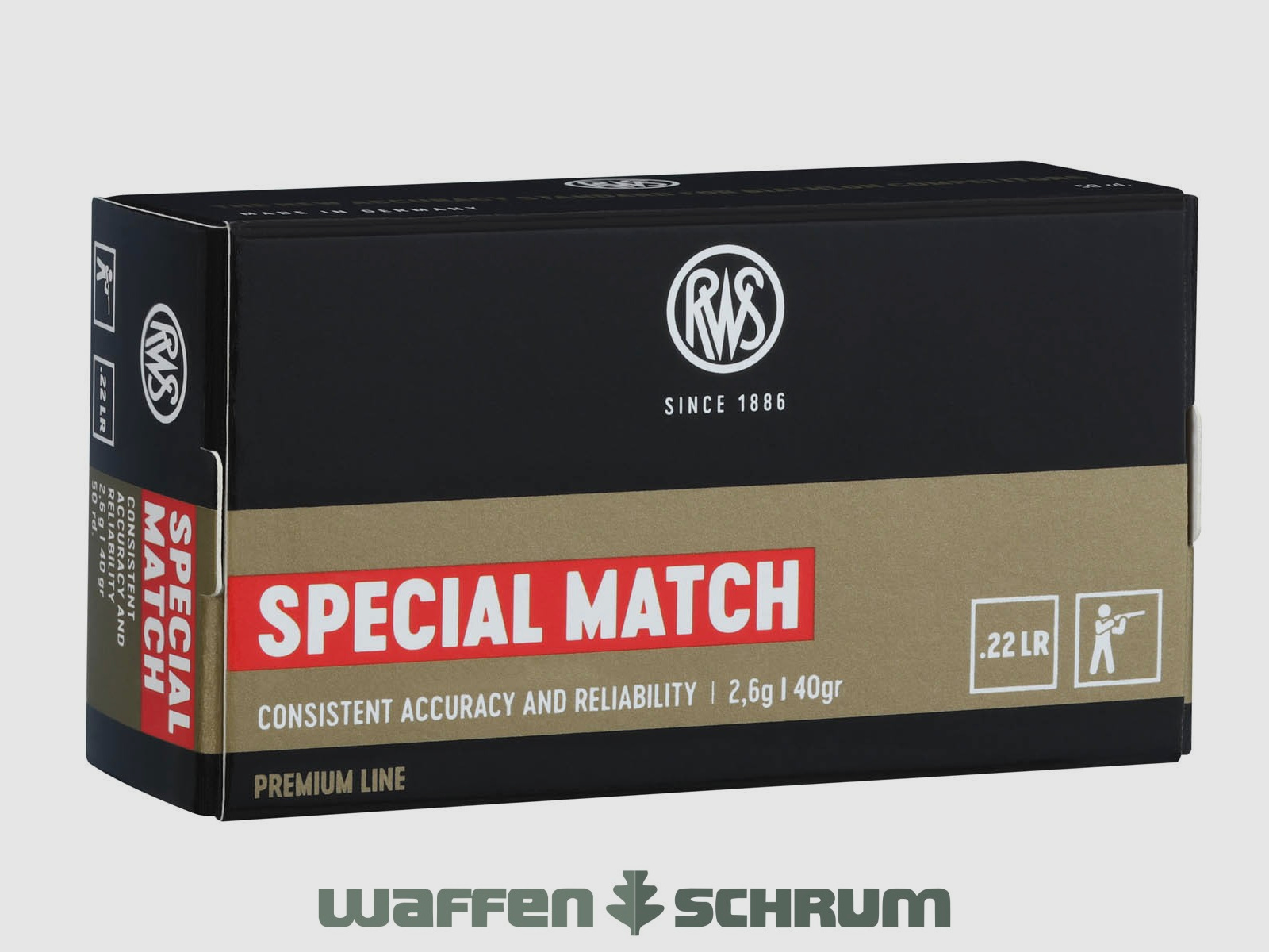 RWS .22lr Special Match 2,6g - 40gr.