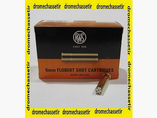 Box mit 50 Patronen RWS 9mm Flobert Diabolos Nr. 8