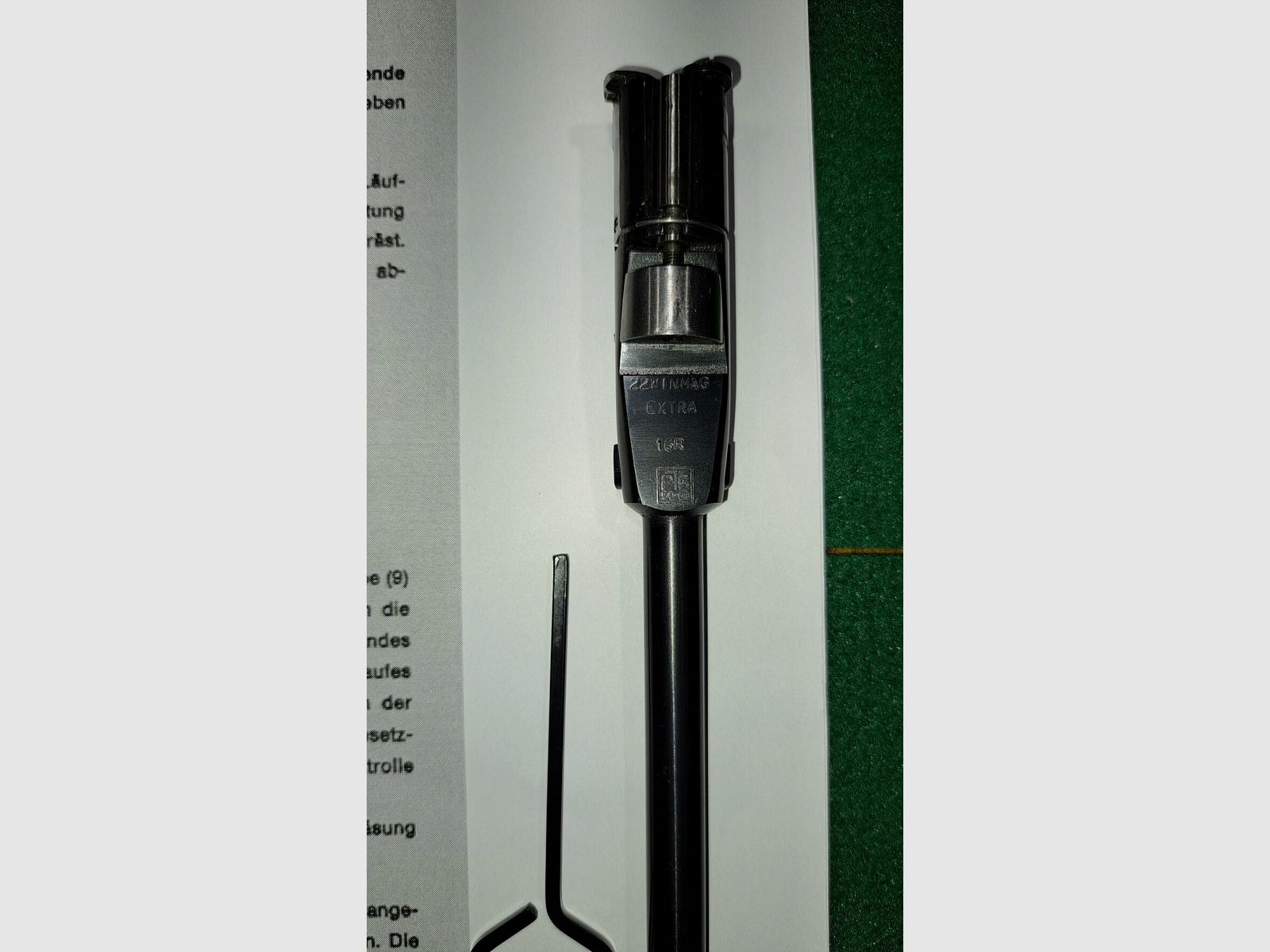 Krieghoff cañón intercambiable 44 EXTRA PTB incluyendo llave, instrucciones y munición
