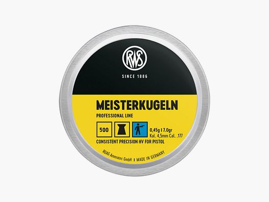 RWS 4,50mm Meisterkugeln HV 0,45g Professional Line
