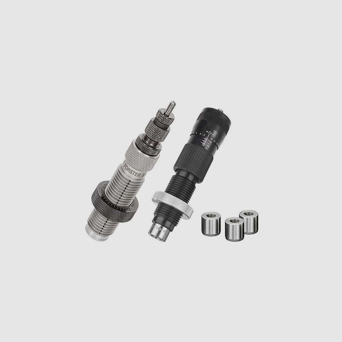 FORSTER PRODUCTS, INC. BUSHING LENGTE - ULTRA MICROMETER FORSTER PRODUCTS, INC. 7MM PRC VOLLEDIGE LENGTE DIES SET MET BUSHINGS