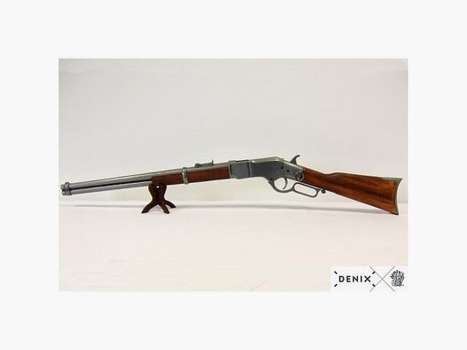 Dekorative Replik Denix Amerikanische Lever-Action-Gewehr 1866 - Metall- und Holz-Finish - Authentische Historische Sammlung