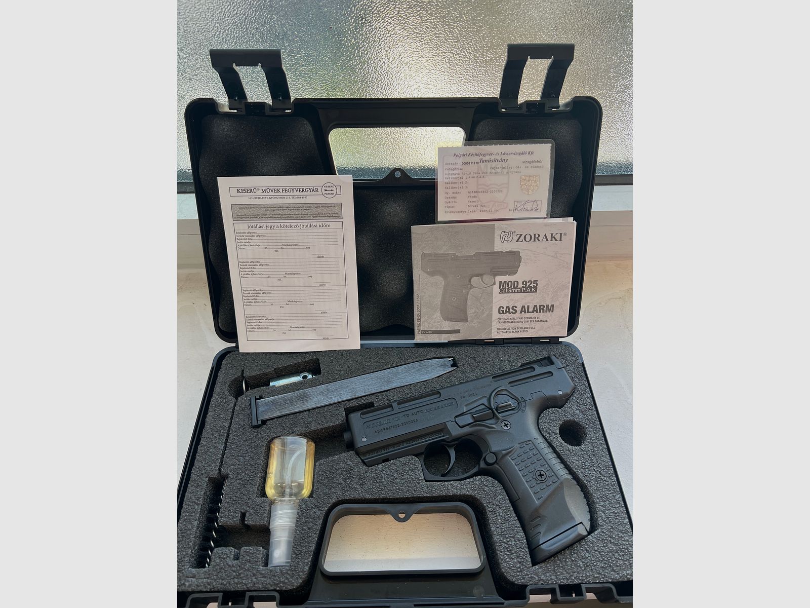 ZORAKI gas pistol (SRS) 925 black caliber 9mm P.A.