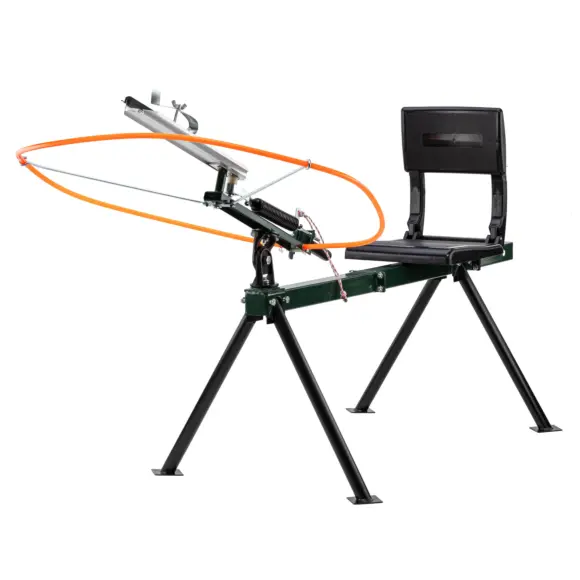 Wurfscheibenwerfer Ball Trap mit Sitz