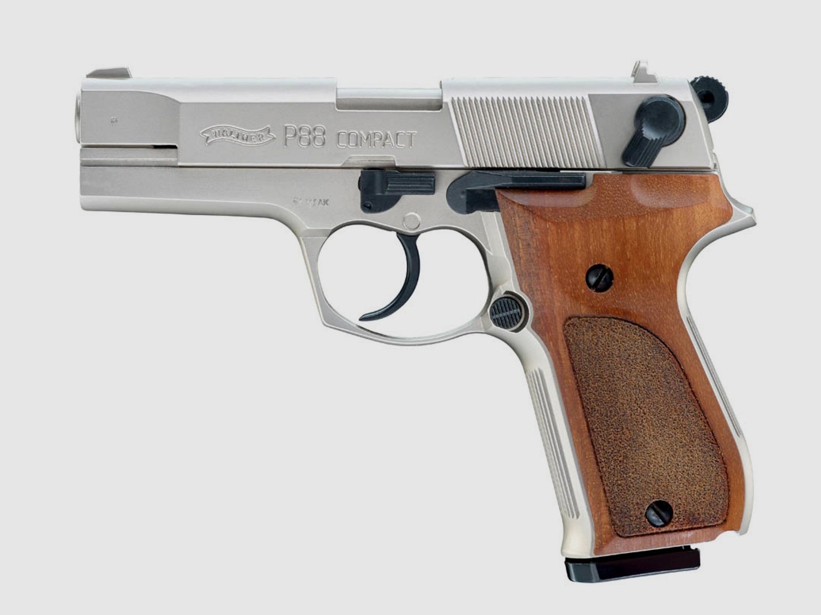 Umarex 316.02.03 Walther P88 9 mm P.A.K. Bicolor Holzgriffschalen Pyro