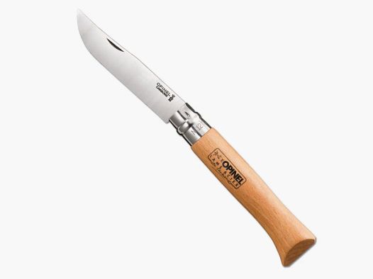 Couteau Opinel carbone N°12 lame acier carbone 12cm manche hêtre
