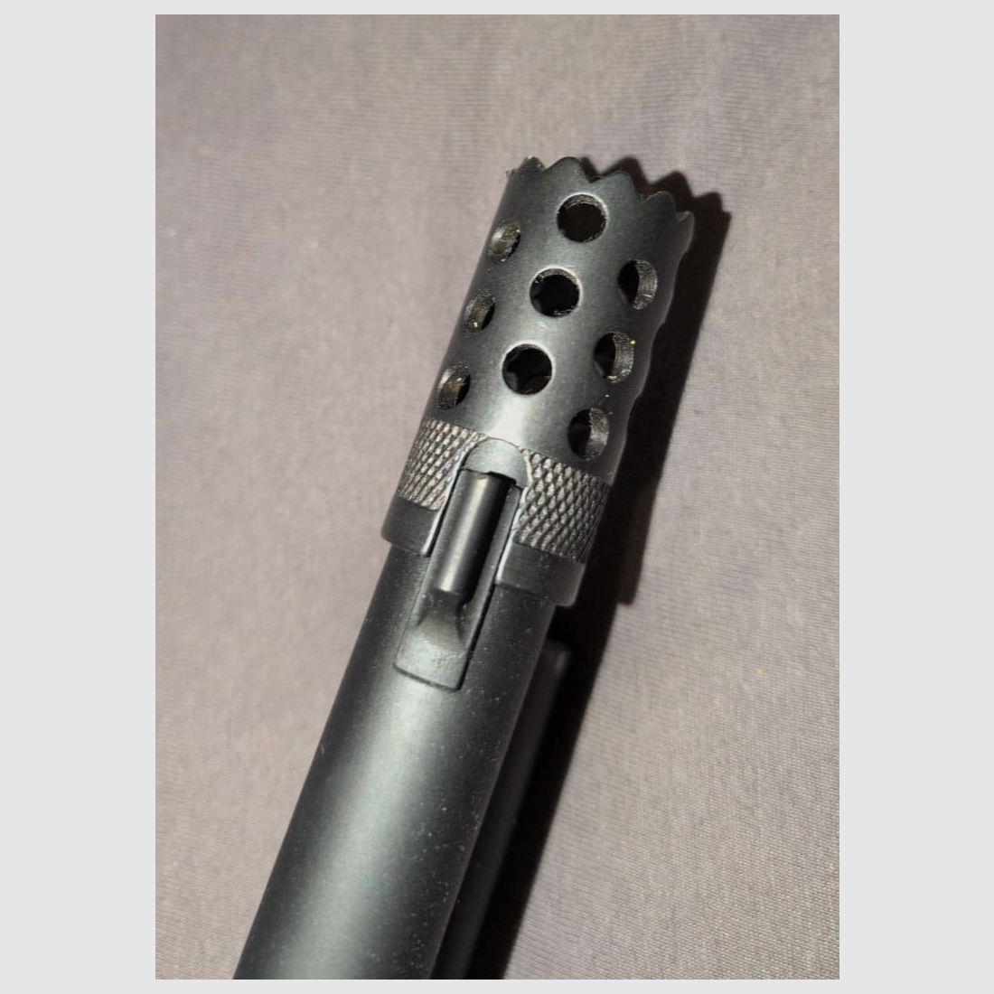 Mündungsbremse / Choke für Shotguns / Repetierflinten .12 GA / .20 GA / .68 MWM Steel Defender APS CAM870 aus Stahl | NEU