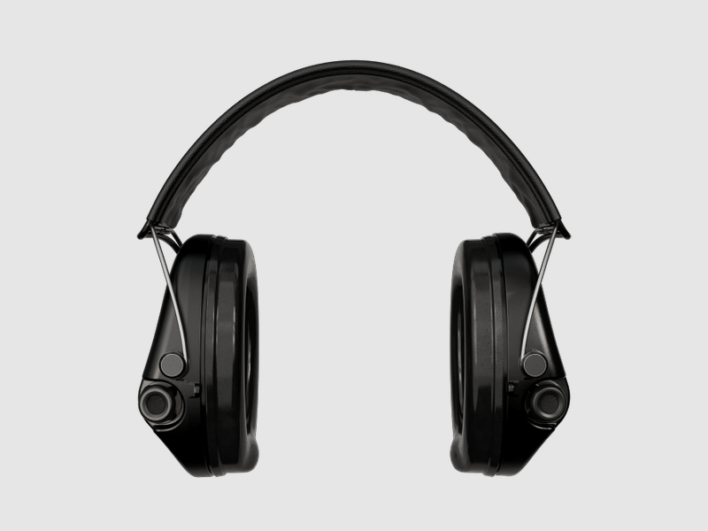 Sordin 75302-X/L-02-S Electronic Hearing Protection Supreme Black Pro X Headband
