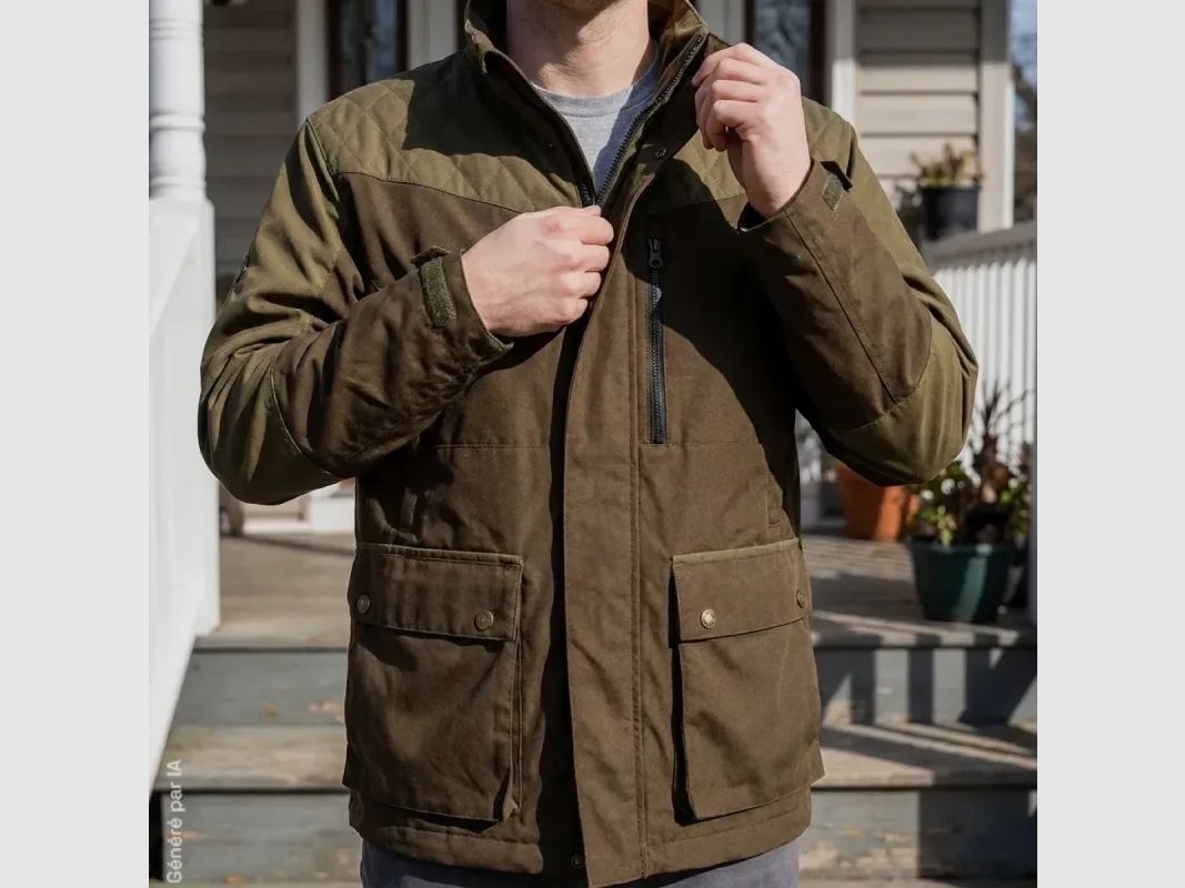 Treeland Baroudeur Jacke braun verstärkt aus Polyester und Baumwolle, Bild 4 von 11