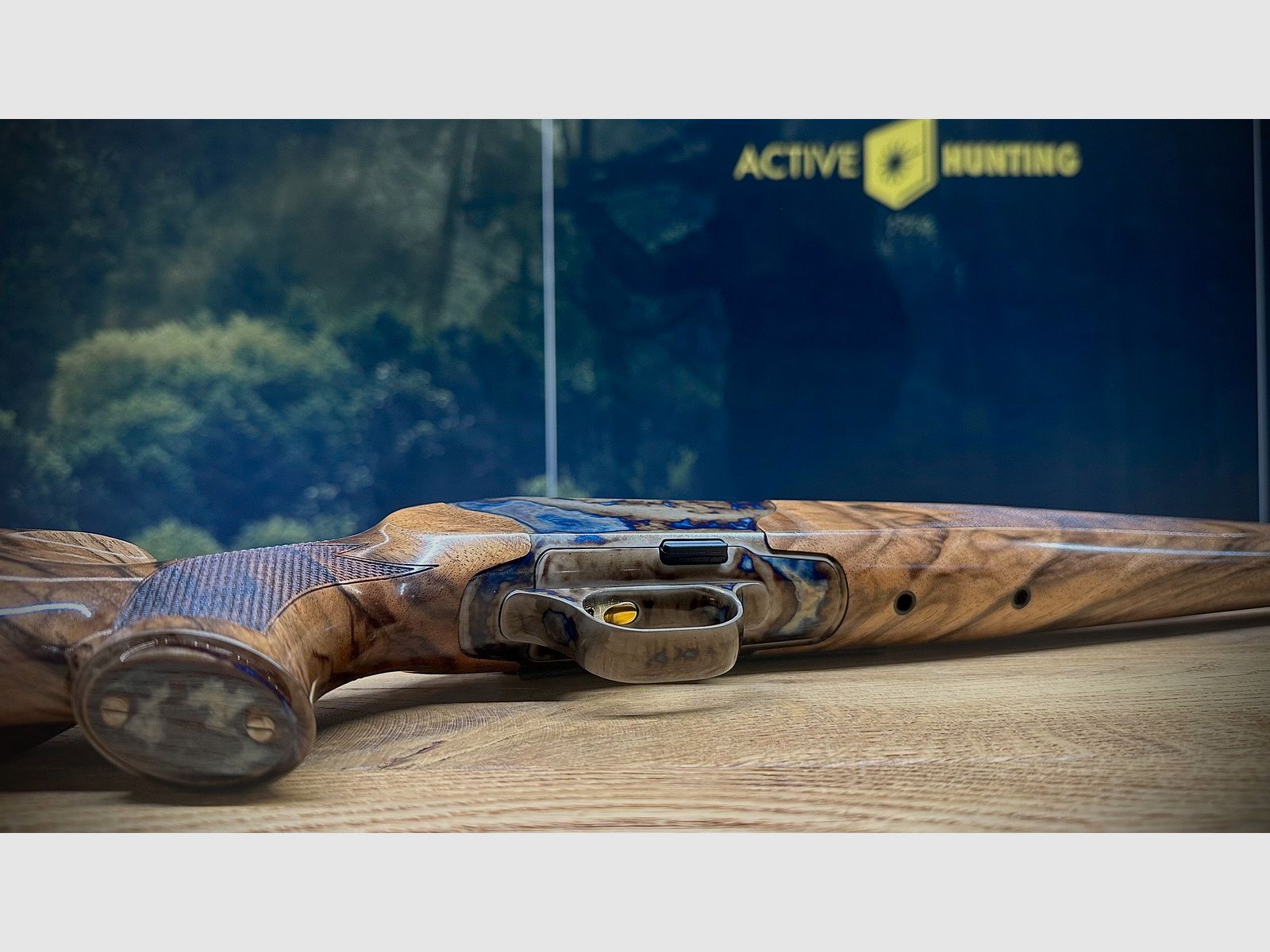 Blaser R8 kolf met buntharding / HK7 / Super Finish / systeemkast & trekker staal / DROOMMOOI!