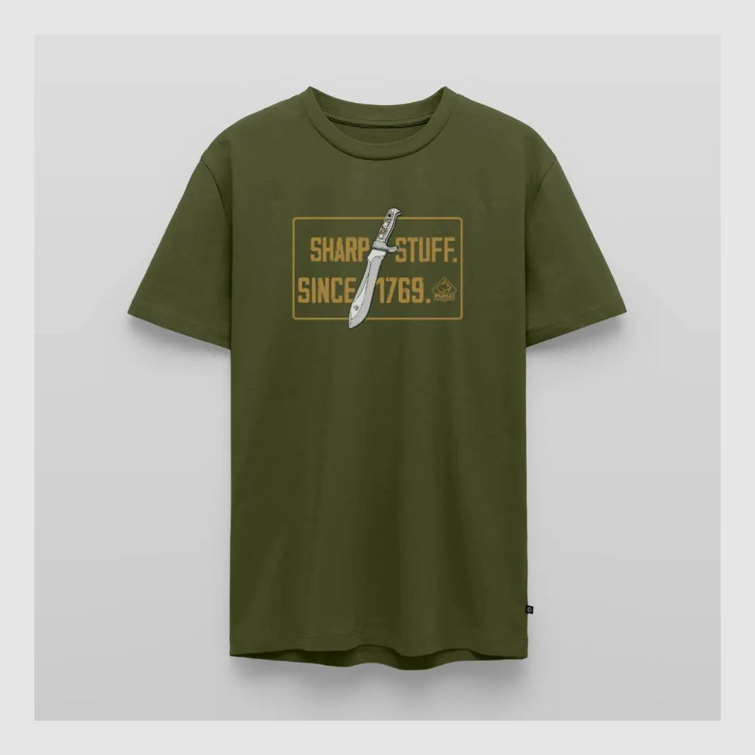 PUMA Męska Premium Koszulka "Sharp stuff since 1769 Gold"