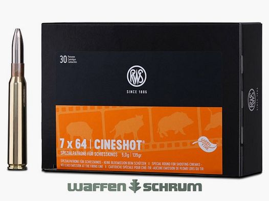 RWS 7x64 Cineshot 9,0g - 139gr  30er Pck.