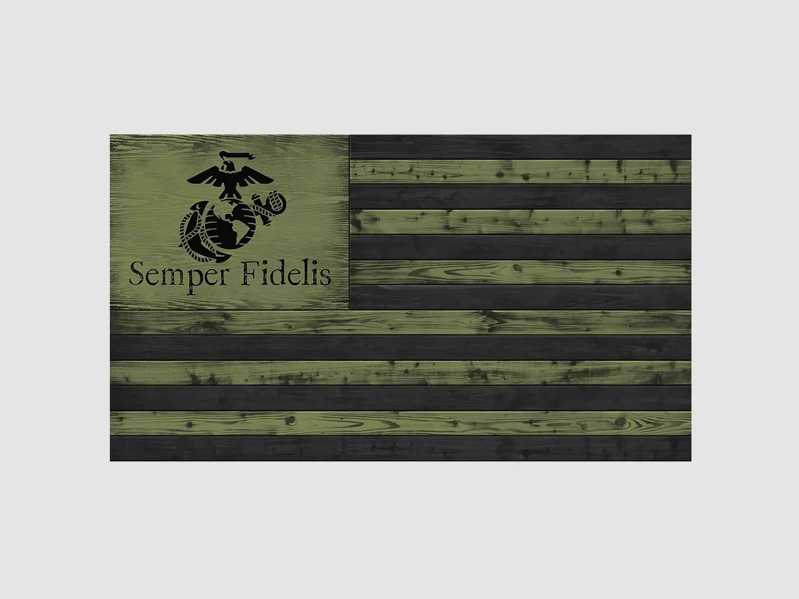 7.62 Design 7.62 Design Holzflagge USMC EGA