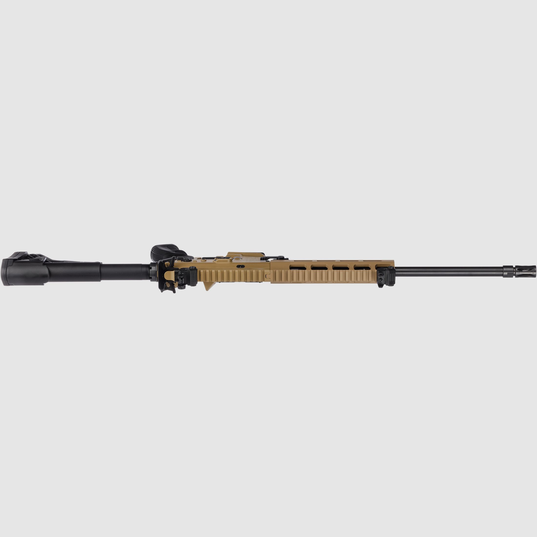 Haenel CR 223 M-LOK Handschutz Lauflänge 423 mm | Direktabzug | Handschutz kurz | Sandfarben | sportlich zugelassen, Kal. .223 Rem.