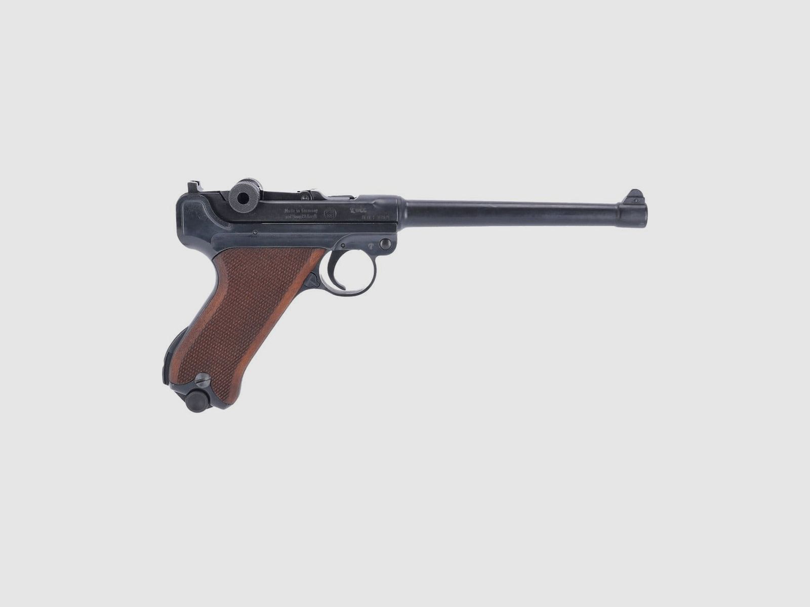 ME-Sportwaffen ME Mod. P 04 Kal. 9 mm P.A.K brüniert Holzgriff Schreckschuss ...