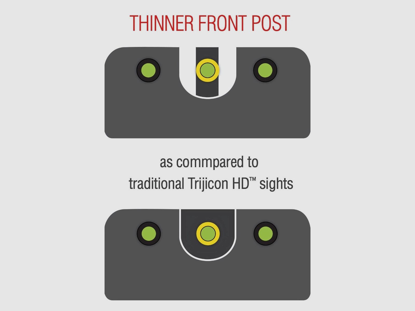 Trijicon - Trytowe przyrządy celownicze Trijicon Night Sight - GL614-C-601092 HD XR, zdjęcie 4 z 4
