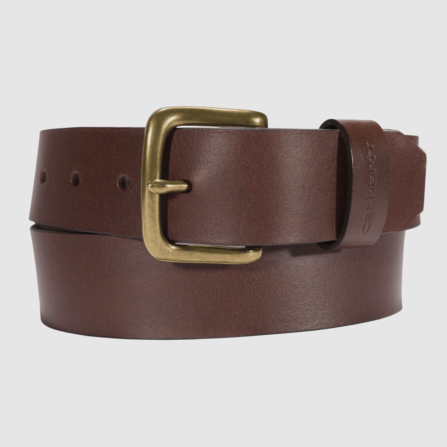 Cintura in pelle di cavallo Carhartt Classic Buckle per uomini Marrone scuro 36W