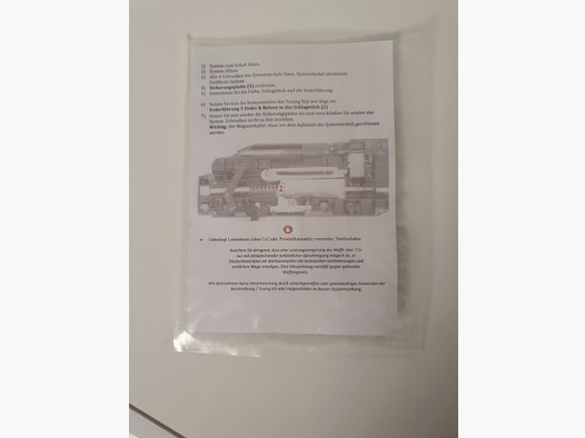 Leistungssteigerungskit für 850 Airmagnum & M2 Das Tuning Kit Light für die Umarex / Hämmerli Airmagnum 850 & M2