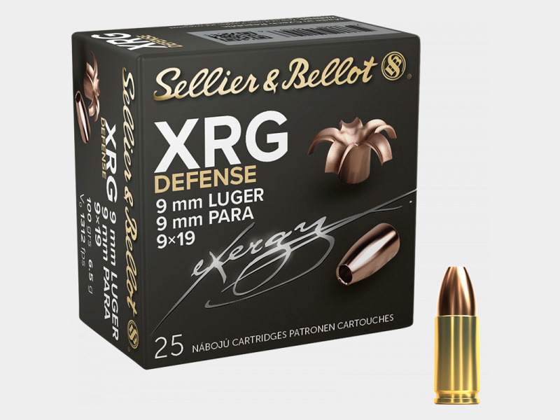 Sellier & Bellot XRG Defense 9mm Luger (9x19) XRG Defense 100 grs Pistolenpatronen