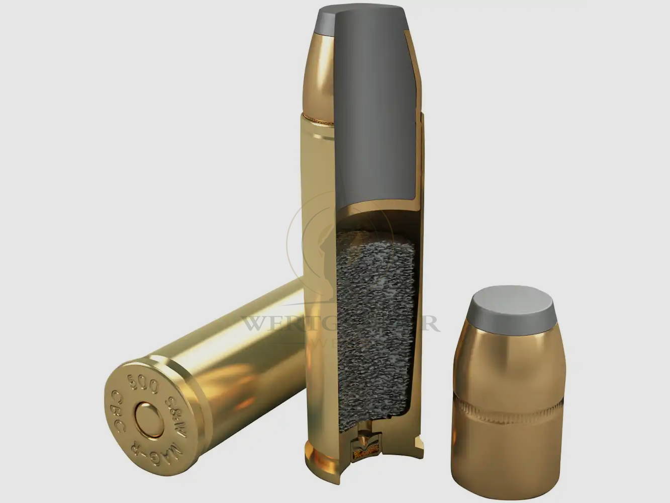 Magtech .500 S&W Semi-Rivestito Piatto 21,0g/325grs., immagine 3 di 3