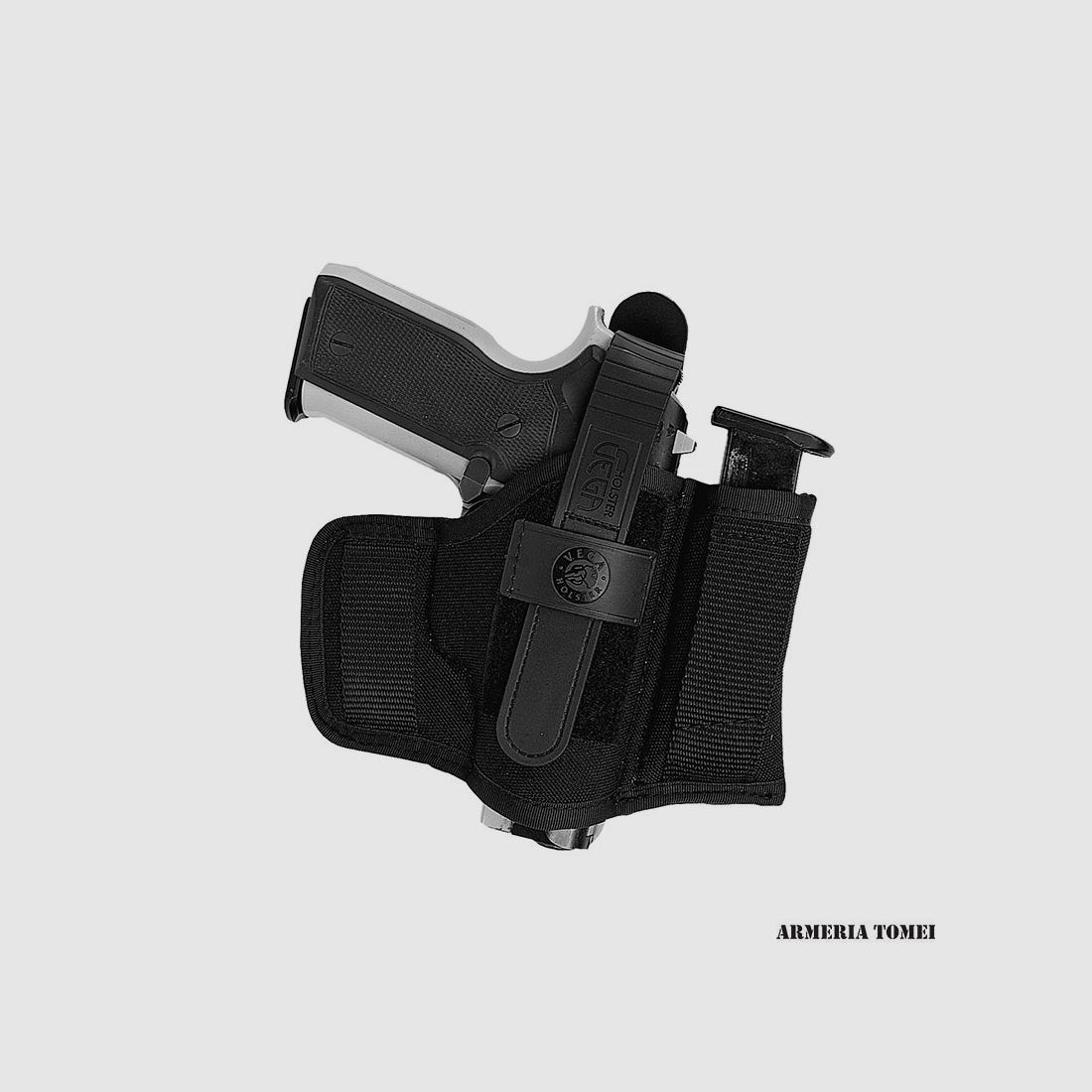 VEGA HOLSTER – FONDINA IN CORDURA DA CINTURA CON PORTACARICATORE PER LARGE AUTO/BERETTA PX4/92/98/BRIGADIER/TAURUS PT100/TANFOGLIO GT21/FORCE