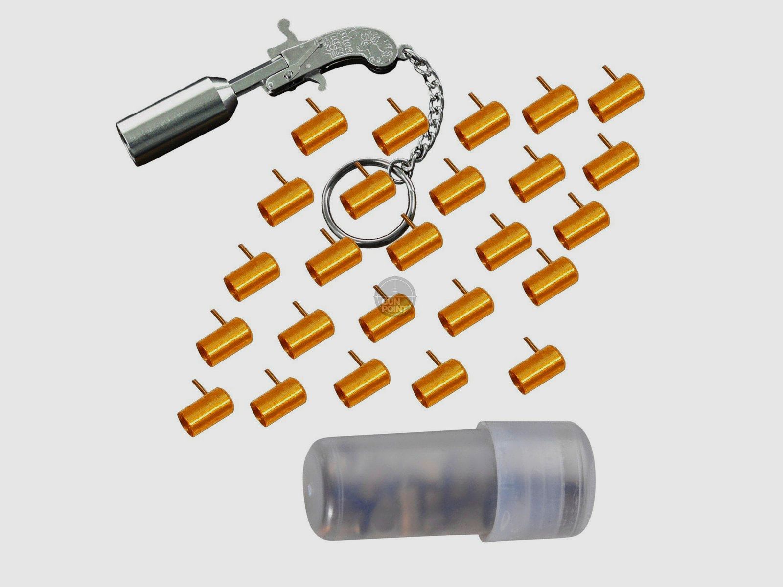 BERLOQUE cartouches à blanc 2 mm pour Berloque Mini pistolet d'alarme - 25 pièces
