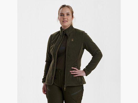 Lady Chasse Fleecejacke - Beluga – Kleidergröße Damen: 46