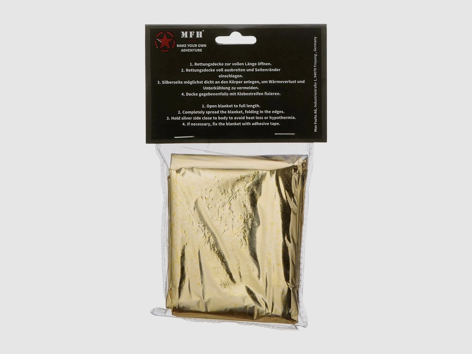 MFH MFH Rettungsdecke silberfarben goldfarben