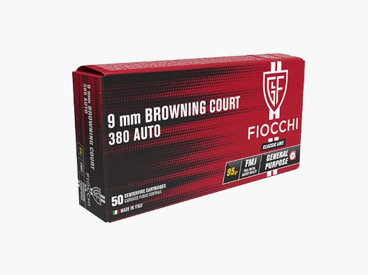 Fiocchi – Cartucce metalliche – FMJ 95GR