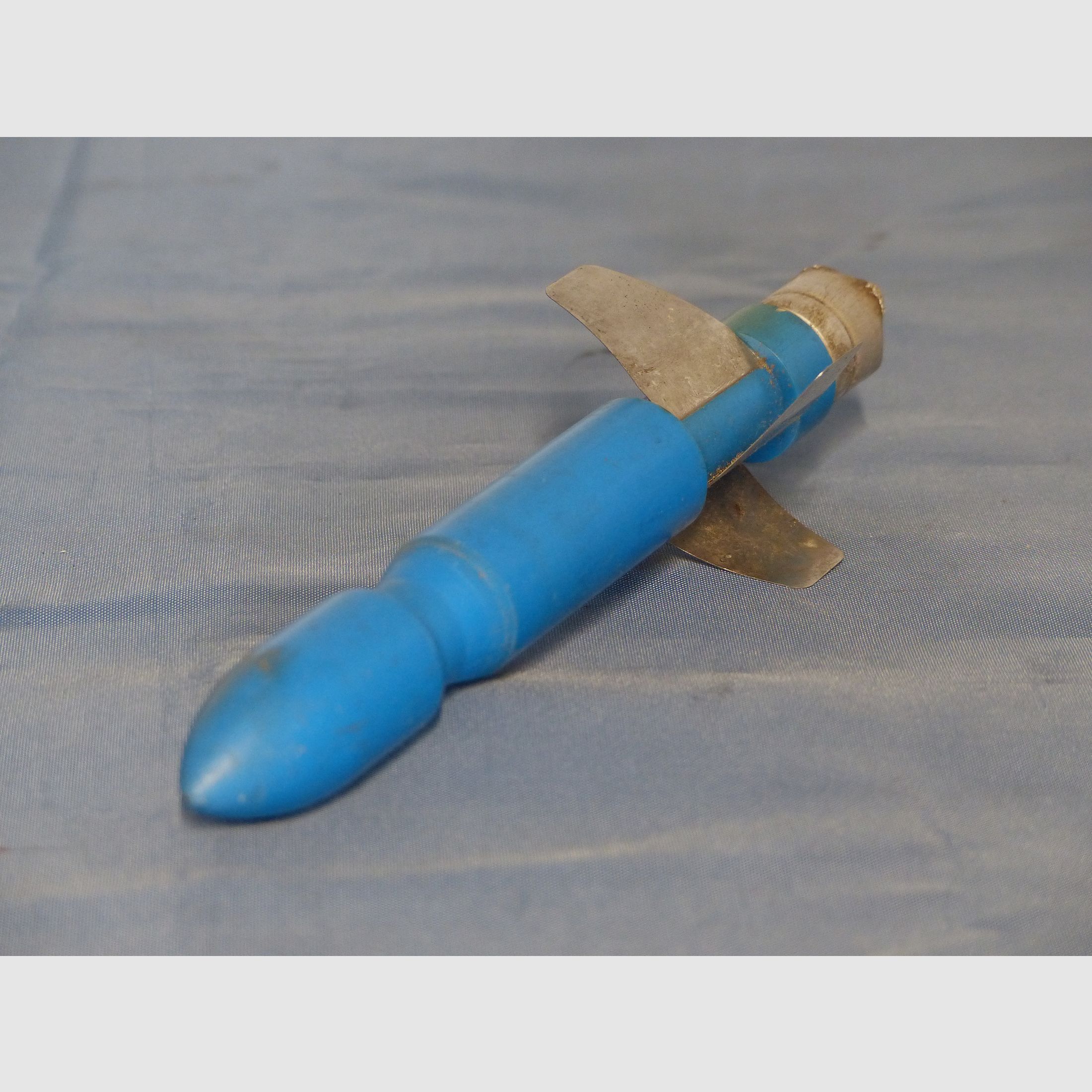 Bundeswehr BW 3 pieces of training ammunition cartridge projectiles blue G3 cleaning equipment 60s 70s