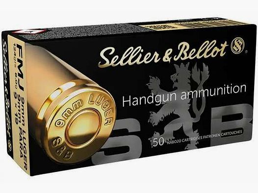 Sellier & Bellot 9 mm Luger Pełnopłaszczowy 8,0g/124grs.